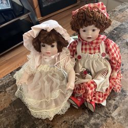Collectible porcelain dolls