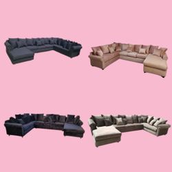 Brand NEW SECTIONAL Sofa COUCHES CHAISE Loveseat 