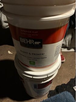 BEHR PAINT WHITE AND COFFEE