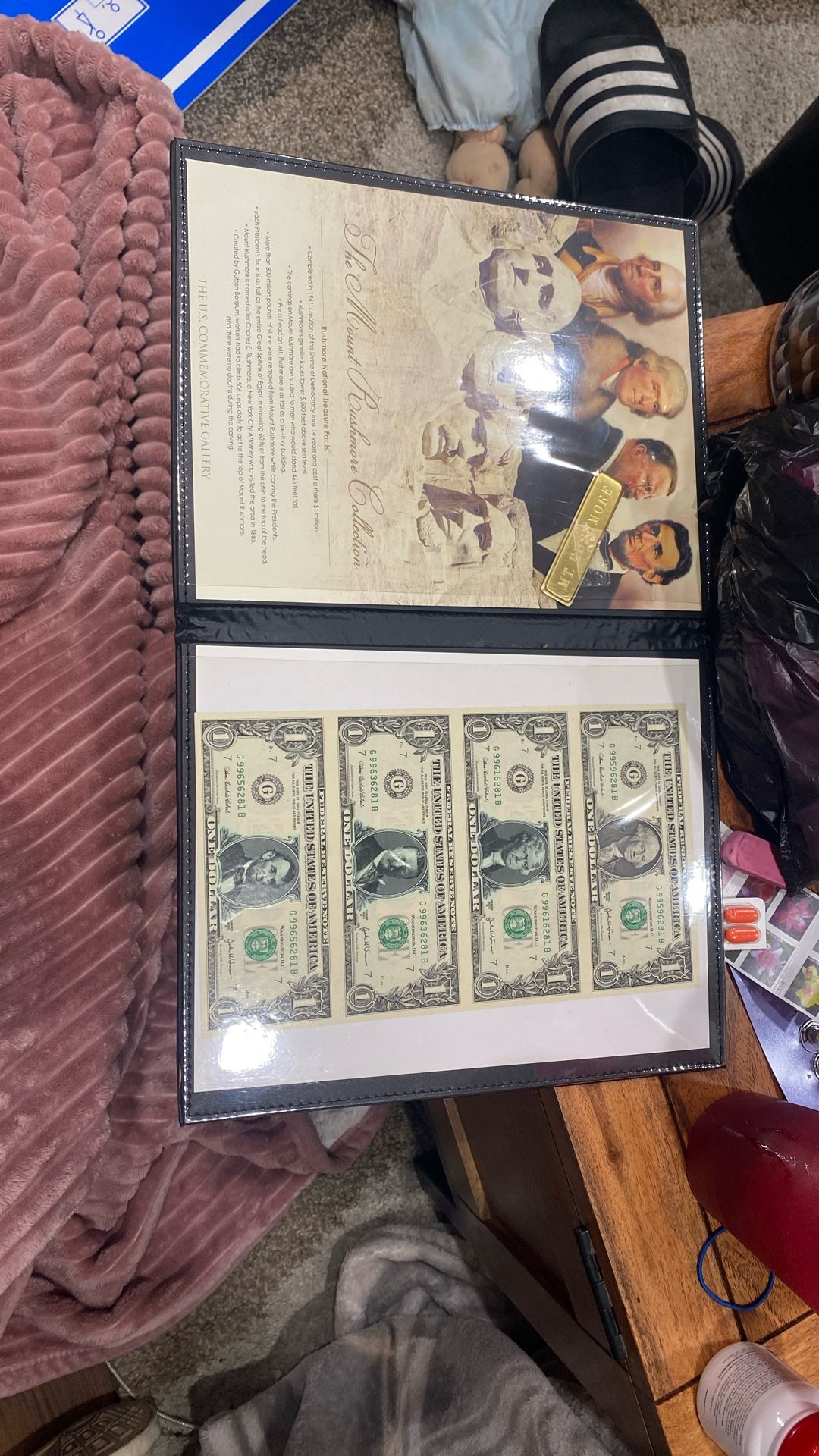 Mount Rushmore Collection Uncut $1 Bills