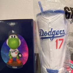 Yoshi Dodger Bobblehead And Ohtani Cup