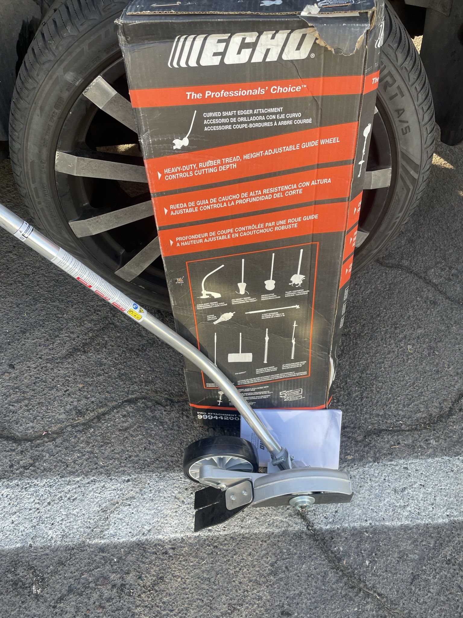 ECHO Curved Shaft Edger Attachment for ECHO Pro Attachment Series Gas or Battery PAS Power Head