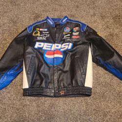 Vintage Leather Nascar Jacket