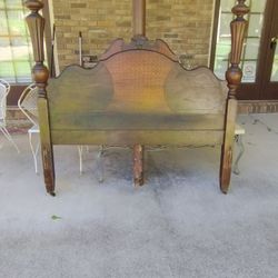 Antique Headboard And Footboard 