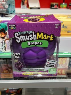 (NEW) Crazy Fun Smush Mart Grapes Squishy Scented Viral Toy