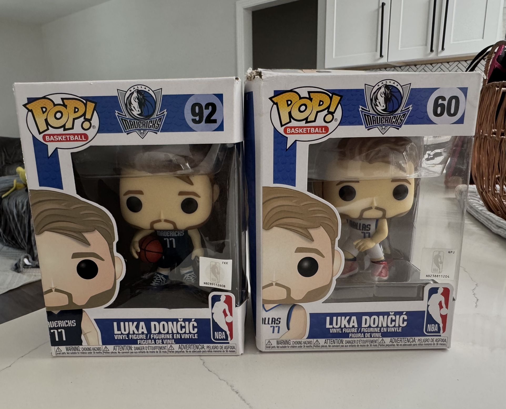 POP NBA Basketball Official Dallas Mavericks Luka Doncic #60&92