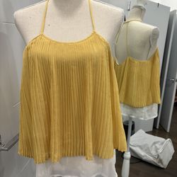 Ya Los Angeles Yellow & White Top