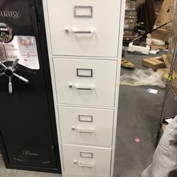 Scranton & Co 25" Deep 4 Drawer Letter File Cabinet in Gray, Fully Assembled