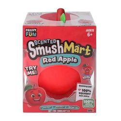 Crazy Fun SmushMart Scented Red Apple Squishy Squeeze Toy, Ages 6+