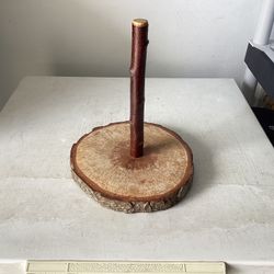 Rustic Style Wooden Paper Towel Holder