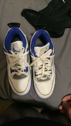 Air Jordan 4 White Blue Sneakers