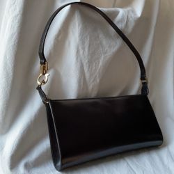 Salvatore Ferragamo Gancini Leather Shoulder Bag