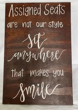 Wedding Seat Sign