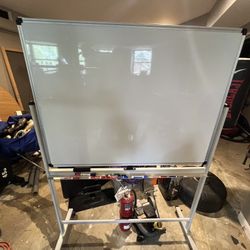 Double-Sided Mobile Whiteboard 