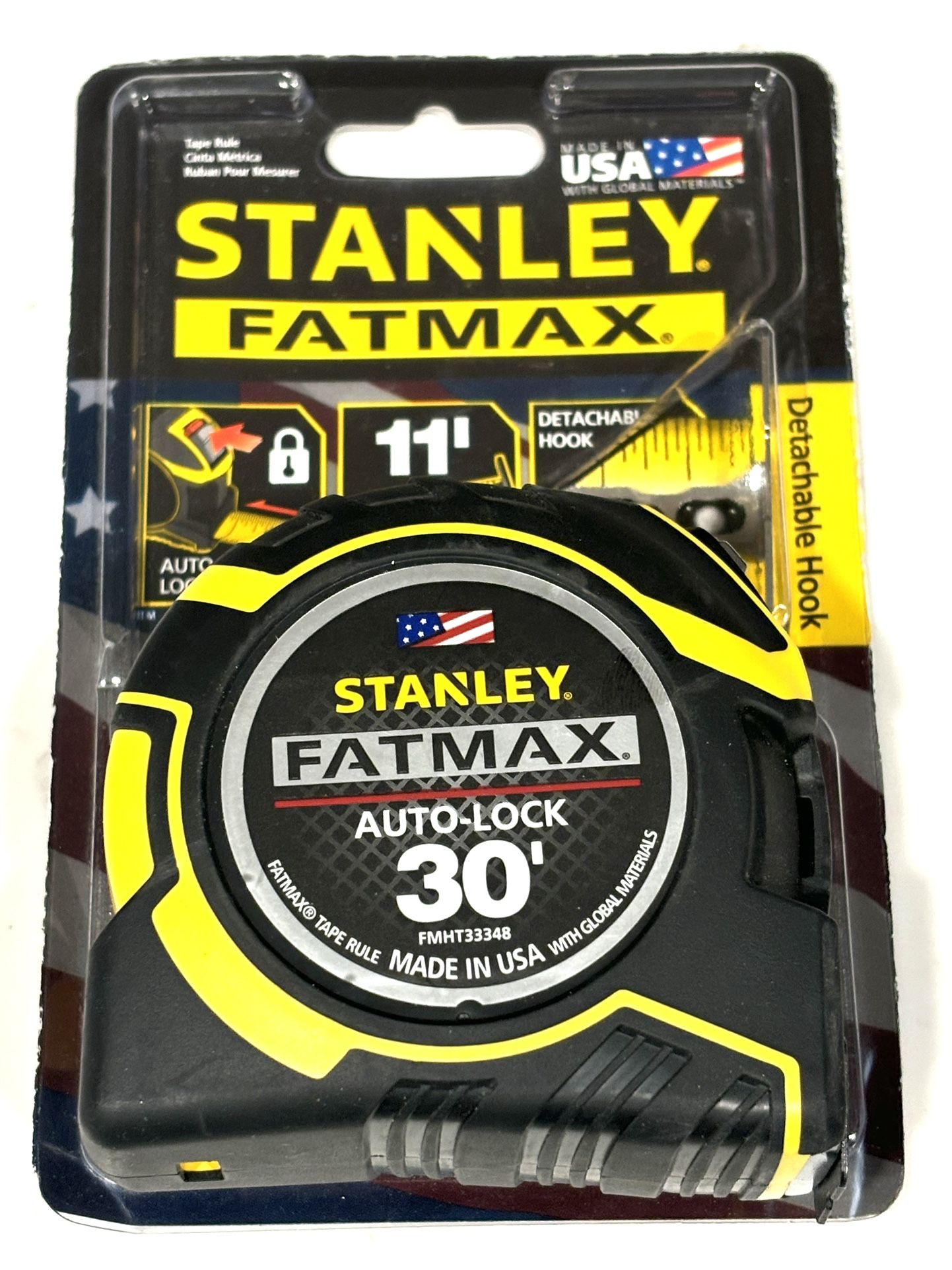 STANLEY FAT MAX 30’ TAPE MEASURE WITH AUTO LOCK
