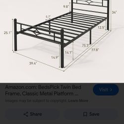 Twin Metal Bed Frame 