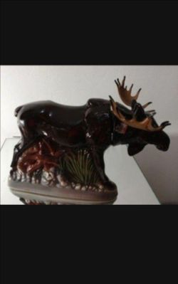 1972 BULL MOOSE DECANTER
