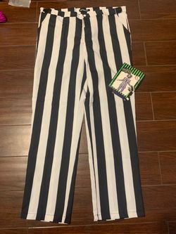 XL Adult Beetlejuice Halloween Pants