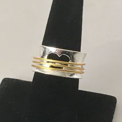 Heart Ring , Size 8