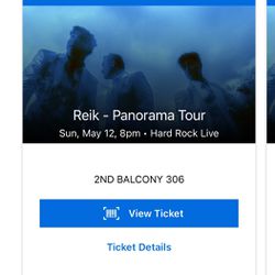 Reik - Panorama Tour Sun, May 12, 8pm • Hard Rock Live $120 Both 