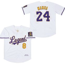 New 3X Stitched  Kobe Bryant Legacy Baseball Jersey 