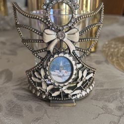 Jeweled Angel Candle Holder