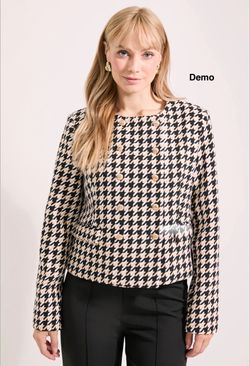 Principles Dogtooth Boxy Fit Utility Jacket (UK18/US14)