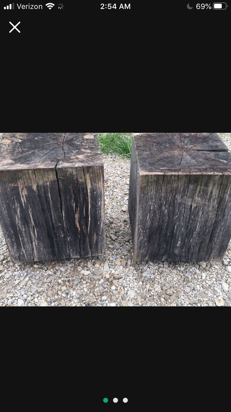 Tree Stump Stools - heavy In