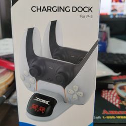 Controller Charging Station, SEVENKA Charger Dock, Fast Charging Stand with USB Type C Converter Compatible with Playstation 5/PS5 Dualsense Controlle