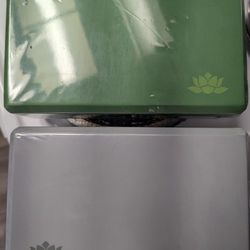 Yoga Blocks (2) / Green And Gray (Bicolor) 