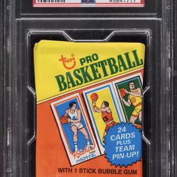 1980 Topps Basketball Pack / Bird/irving/ Magic Show On Back 