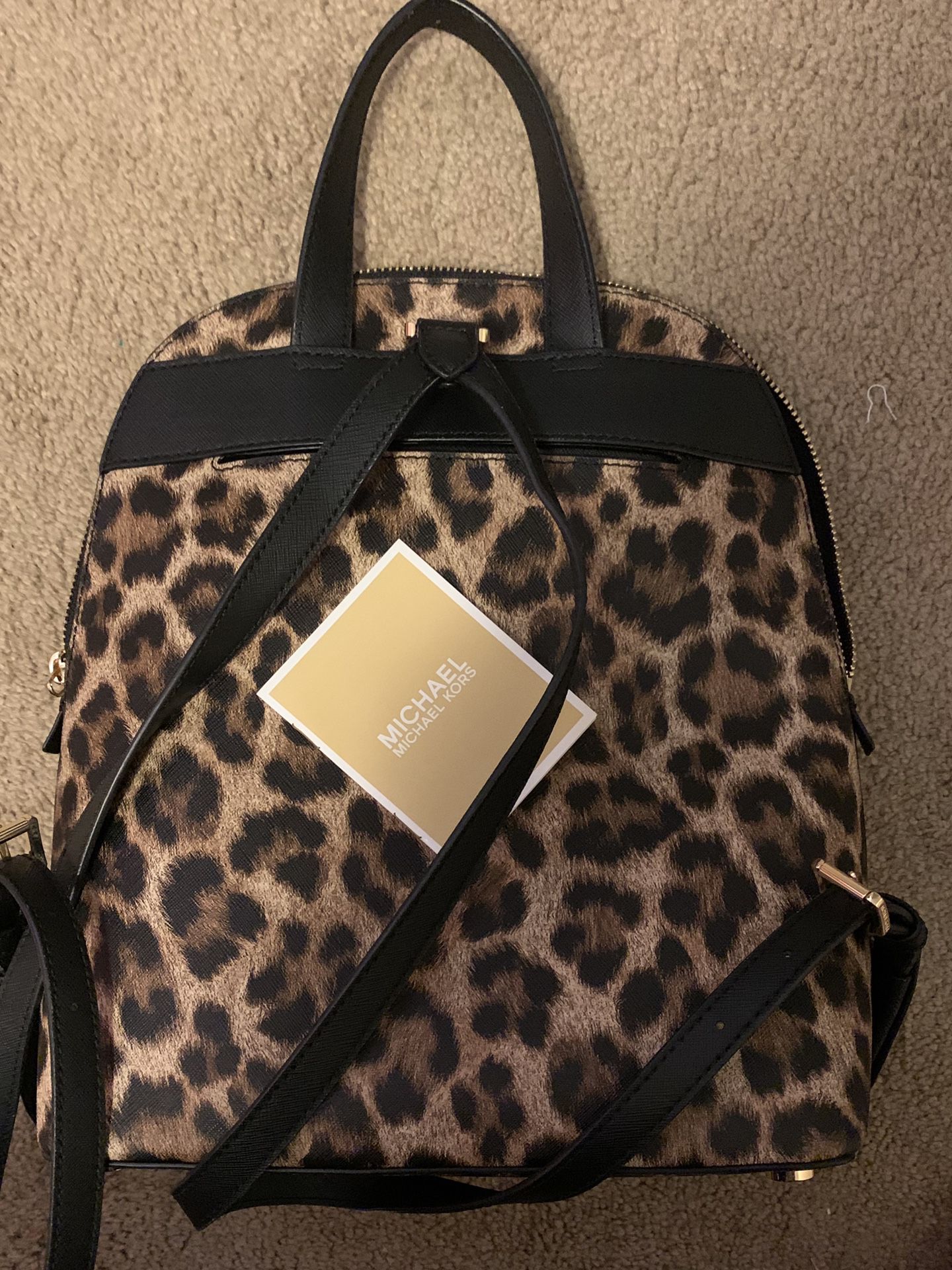 Michael Kors Animal Print Backpack