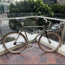 Surly steamroller raw steel finish