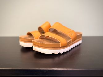 Reef Leather Slide Sandal