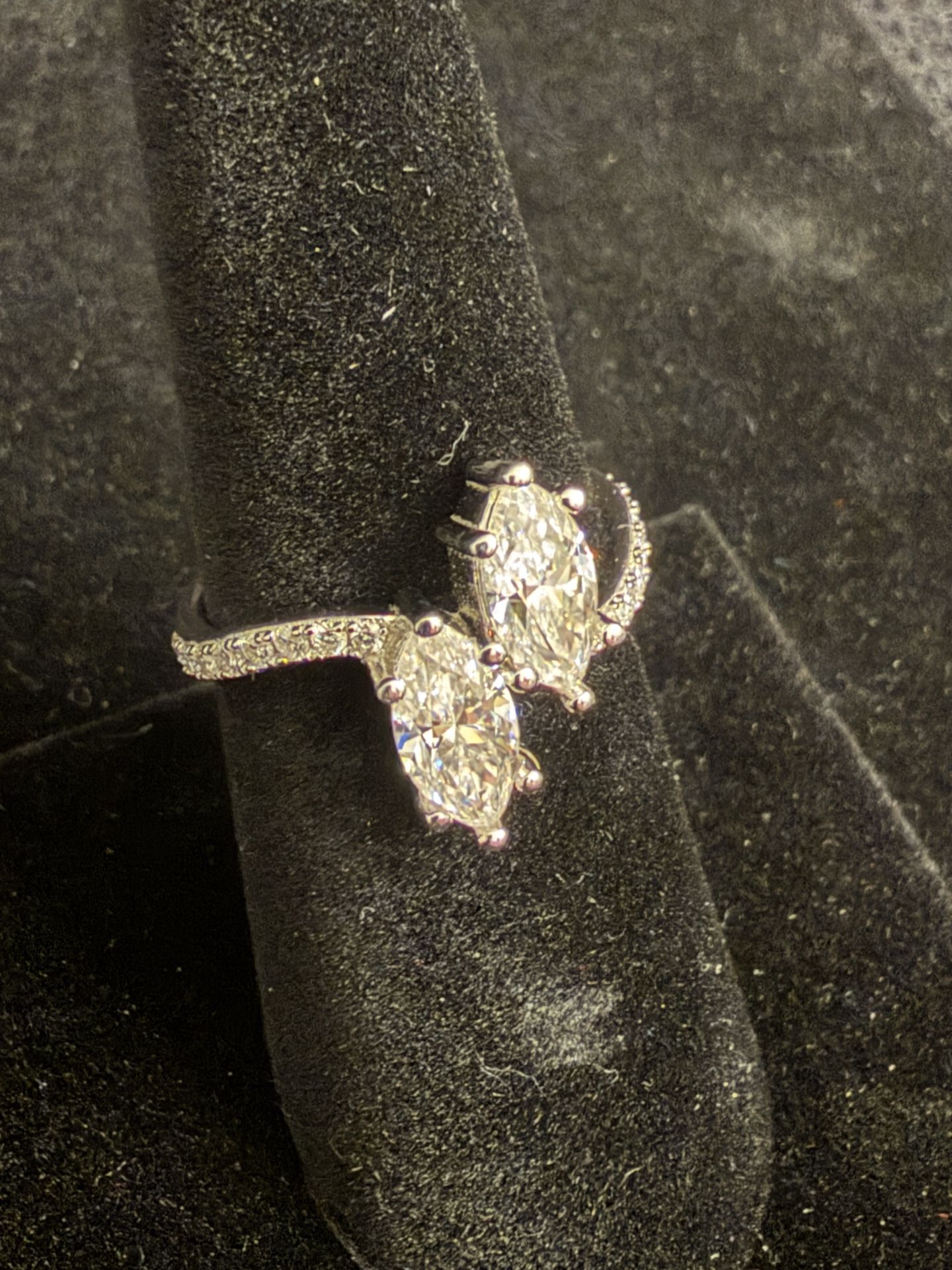 Gorgeous 2-Carat Double Marquise Moissanite Ring
