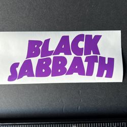 Black Sabbath purple glossy permanent vinyl decal sticker Ozzy OSBOURNE