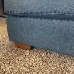 Denim Ottoman 