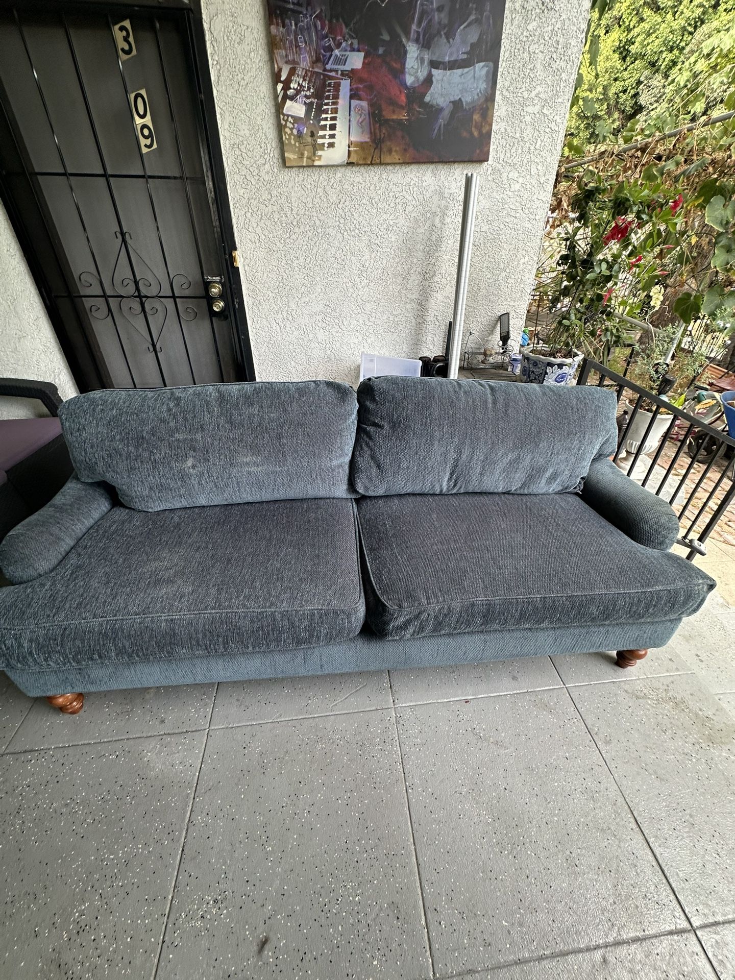 Blue couch
