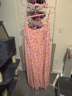 Floral Spaghetti Strap Maxi Dress