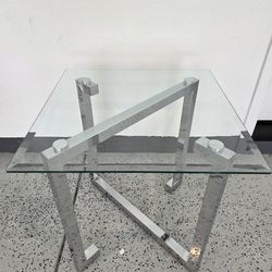 Glass end table