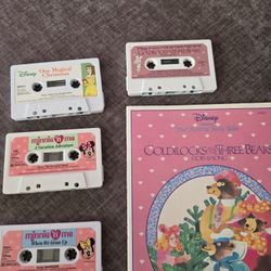Disney Kids Books And Cassette 