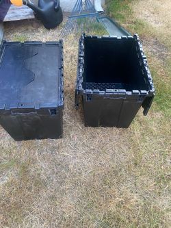 Heavy duty, Black storage totes