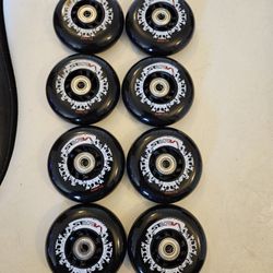 Set of 8 Rollerblade 84mm/85A Wheels - High Performance