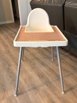 IKEA Antilop High Chair with Tray + Silicone Mat