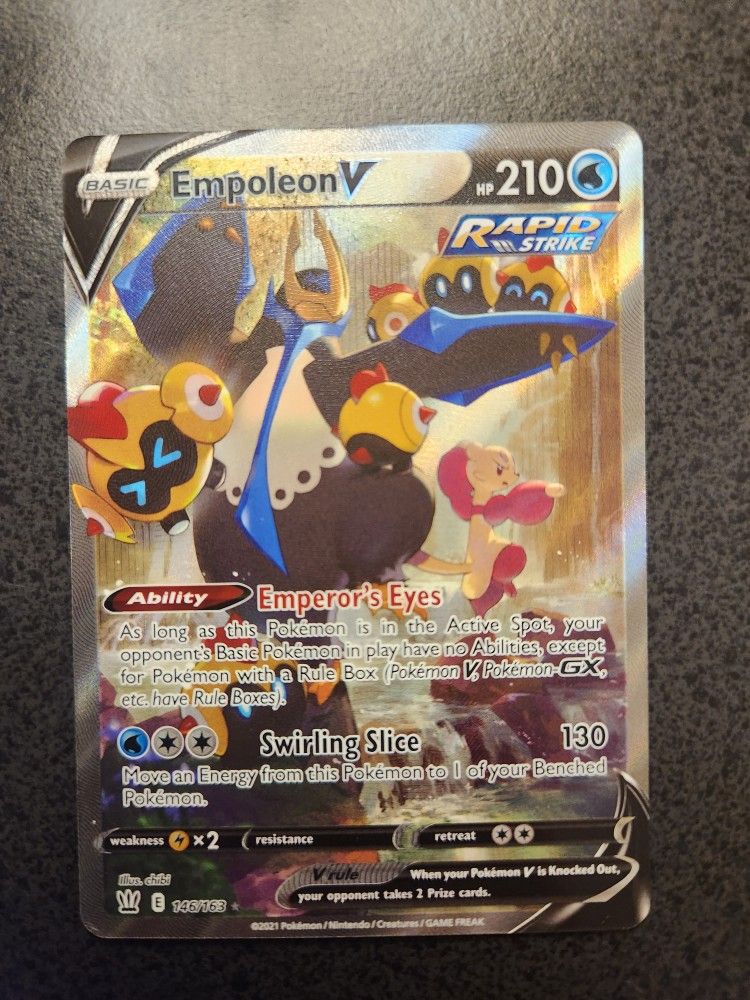 Pokémon TCG Empoleon V 146/163 Battle Styles Alternate Art Ultra Rare Mint Fresh Pull