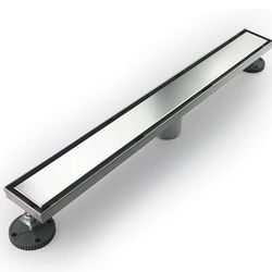 (New in Box)
Neodrain 36-Inch Linear Shower Drain- with 2-in-1 Flat & Tile Insert Cover, Brushed 304 Stainless Steel Rectangle Shower Floor Drain, Flo