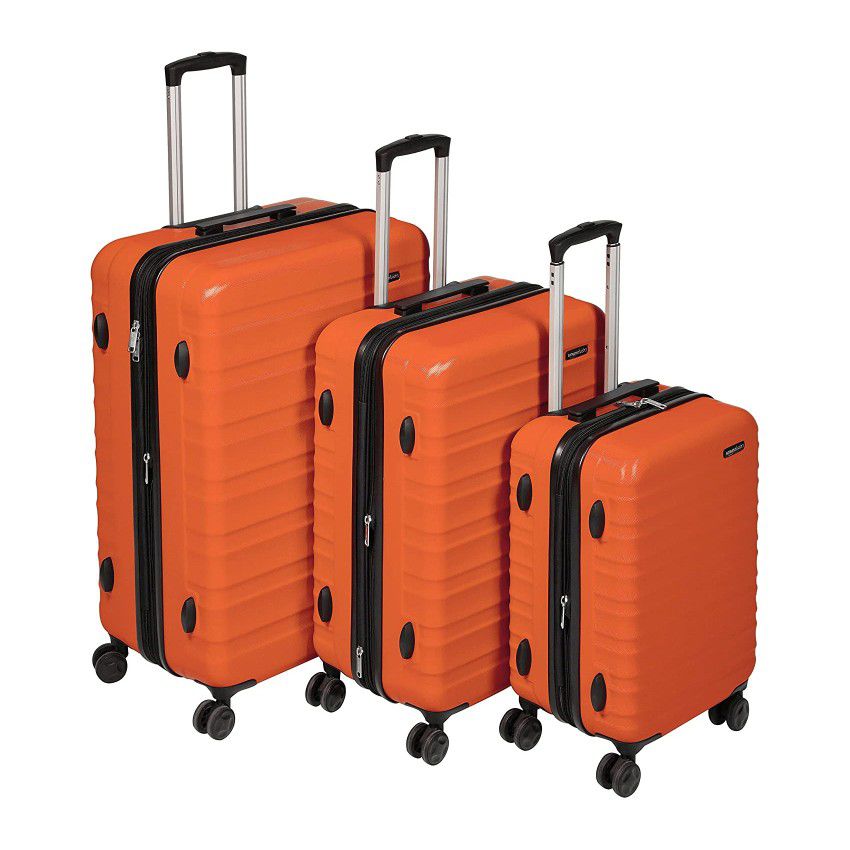 Set Of 3 AmazonBasics Hardside Spinner Luggage