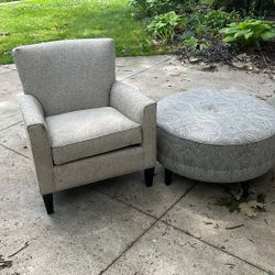 2 Chairs And Ottoman For Sale
