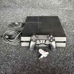 Ps4 with controller and cables 
