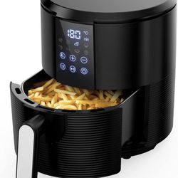 Kitcher3.5Qt Air Fryer LED Touch Digital Screen Hot Air Fryers Oven Oilless Cooker with Temperature Control 60 Minutes Timer Non-stick Fry Basket 50 R